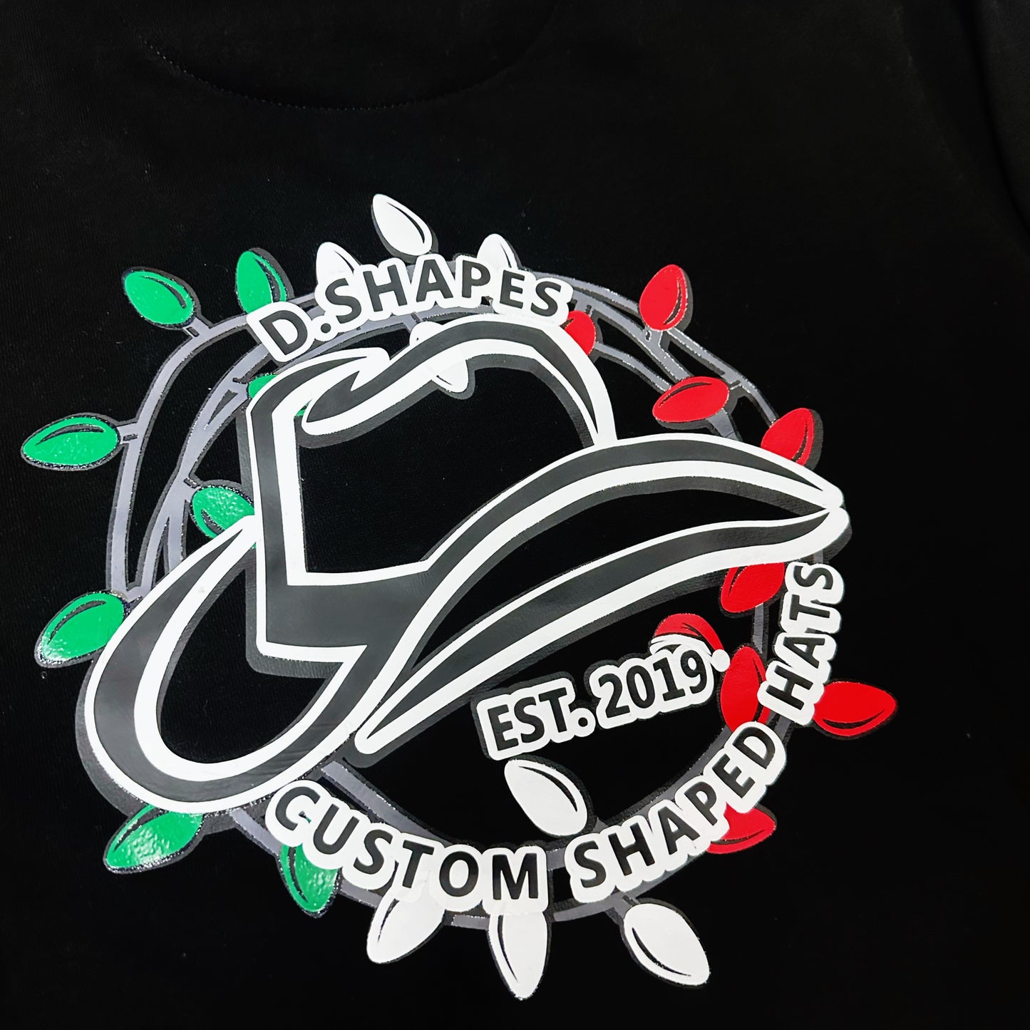 Sudadera con capucha negra y roja D.Shapes