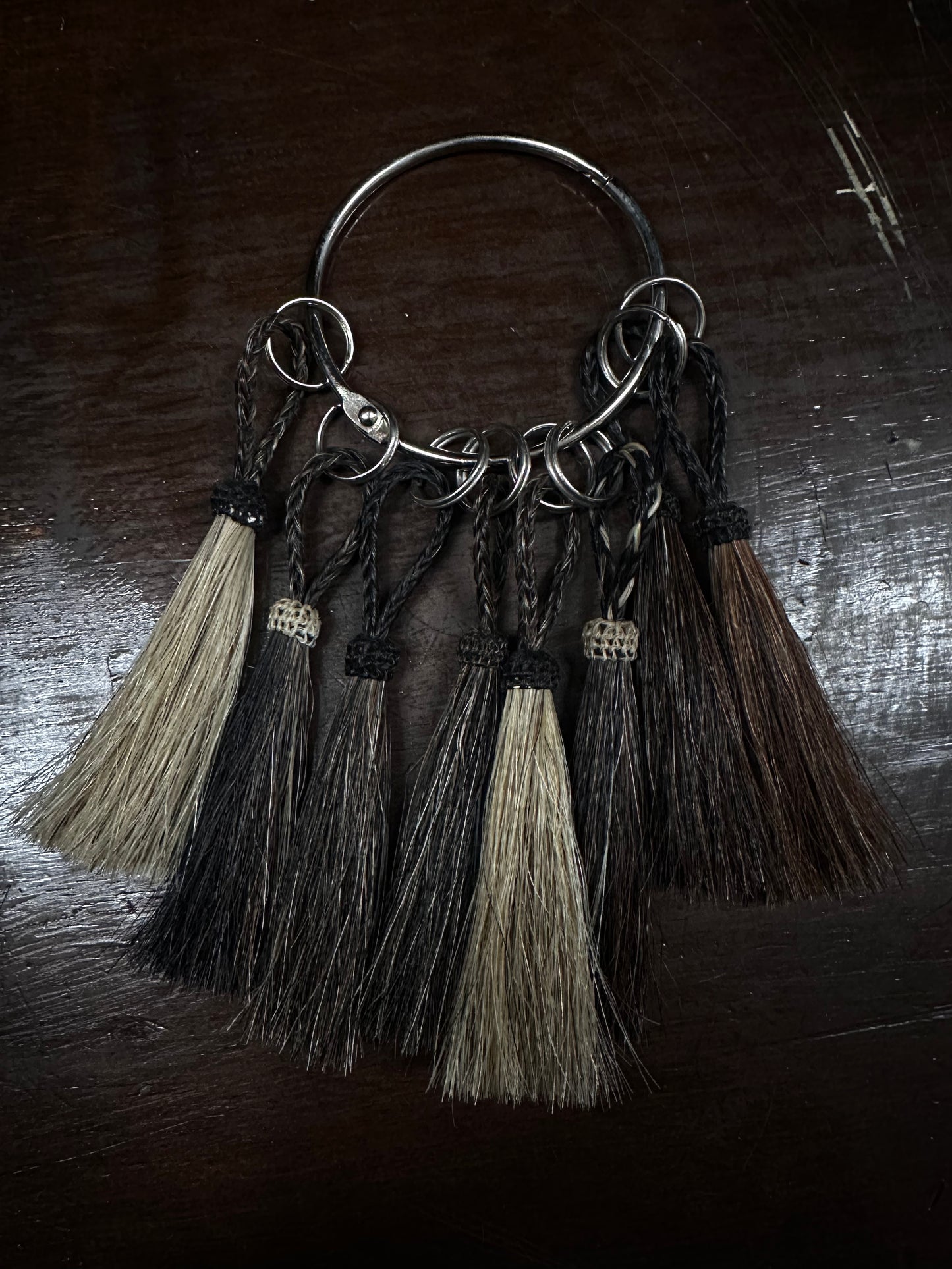 Braided Horse Hair Keychain