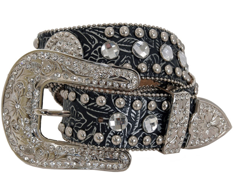 Blazin Rozz Tooled Concho Belt