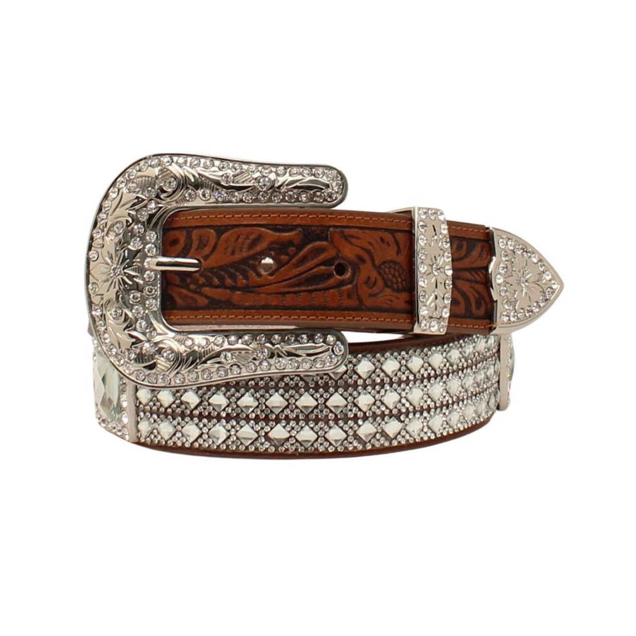 Angel Ranch Tooled Tambs Stone Belt