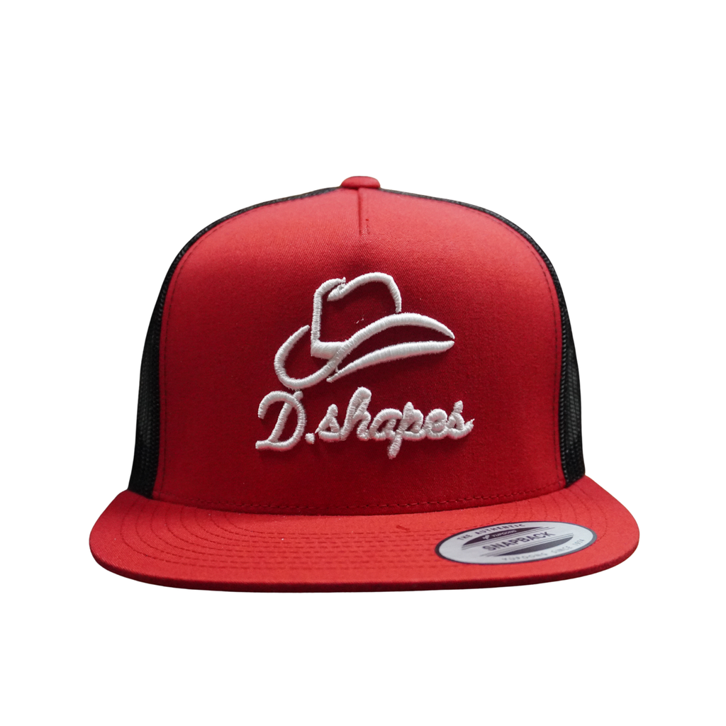 Gorra de camionero negra y roja D. Shapes