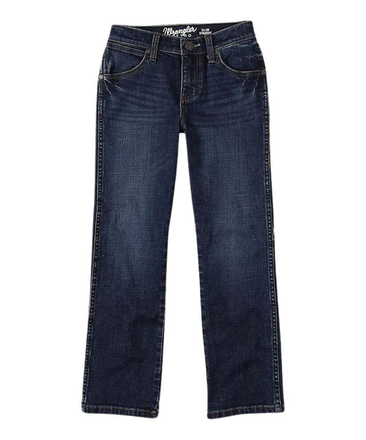 Wrangler Boys' Retro Slim Straight Jean - Indigo Blue