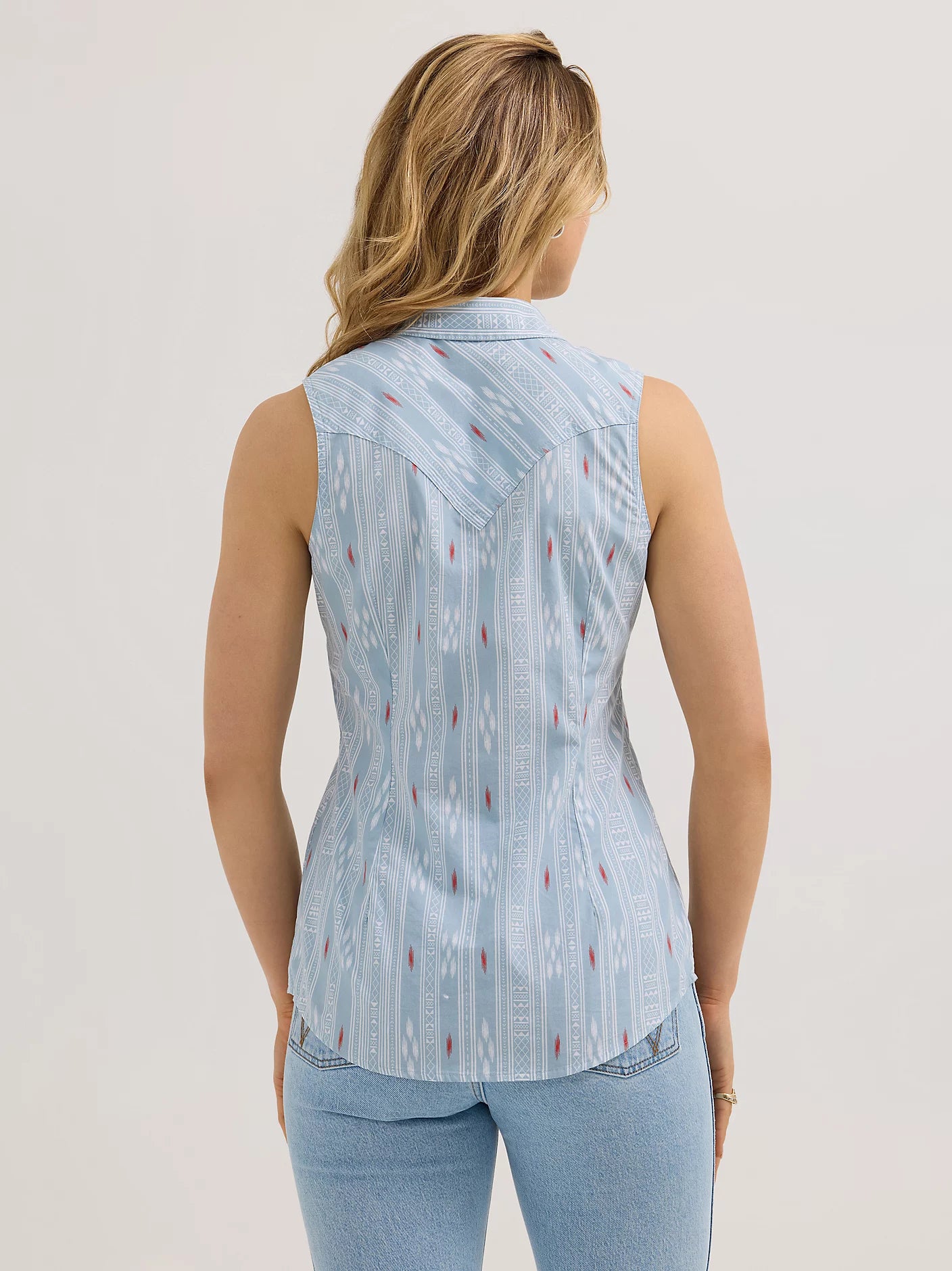 Women's Wrangler Retro® Stripe Slim Western Snap Tank