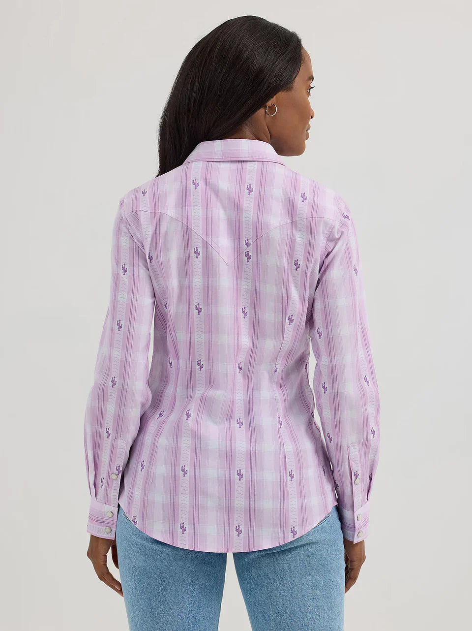 CAMISA WESTERN DE MANGA LARGA CON LOGOTIPO WRANGLER® PARA HOMBRE EN ESTAMPADO AGUA