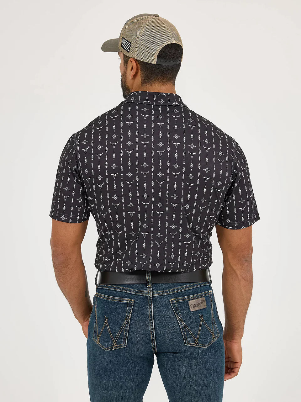 WRANGLER CHECOTAH MULTI SKULL CON RAYAS AZTECAS PARA HOMBRE