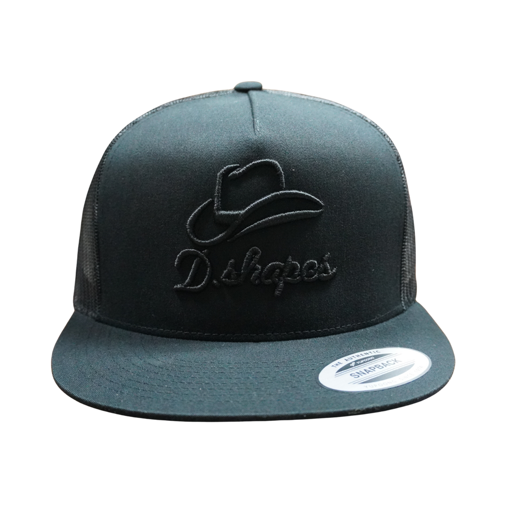 Gorra de camionero negra y roja D. Shapes