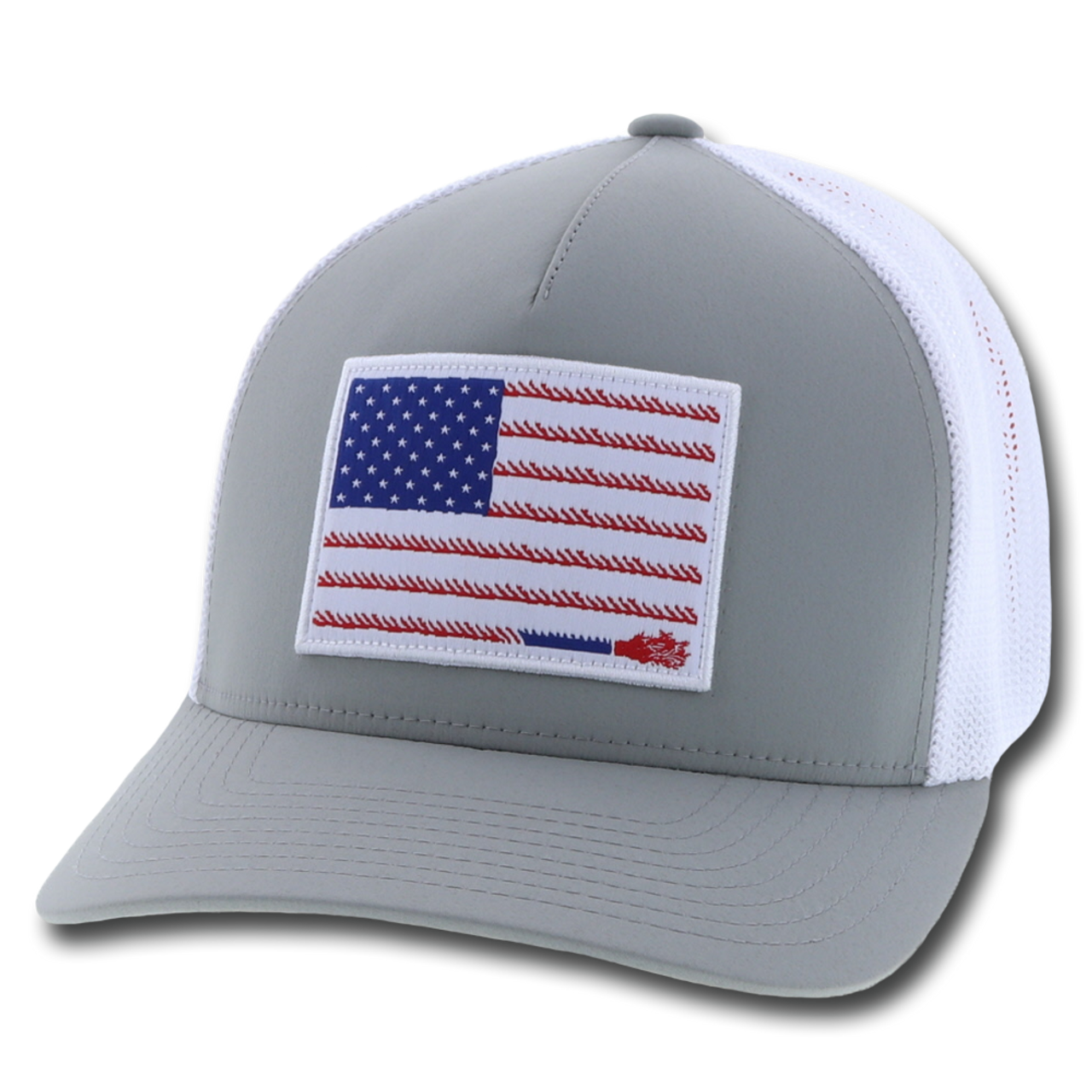 Hooey "Liberty Roper Flag" Mesh Back Flexfit Patch Cap Hats