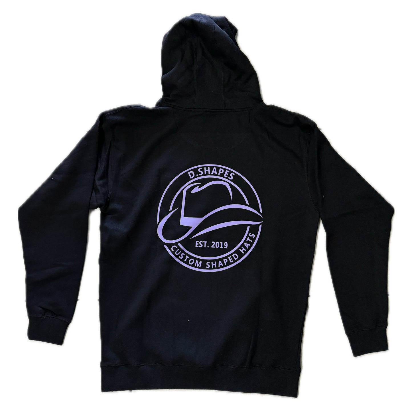 D.Shapes Black and Lavander Hoodie