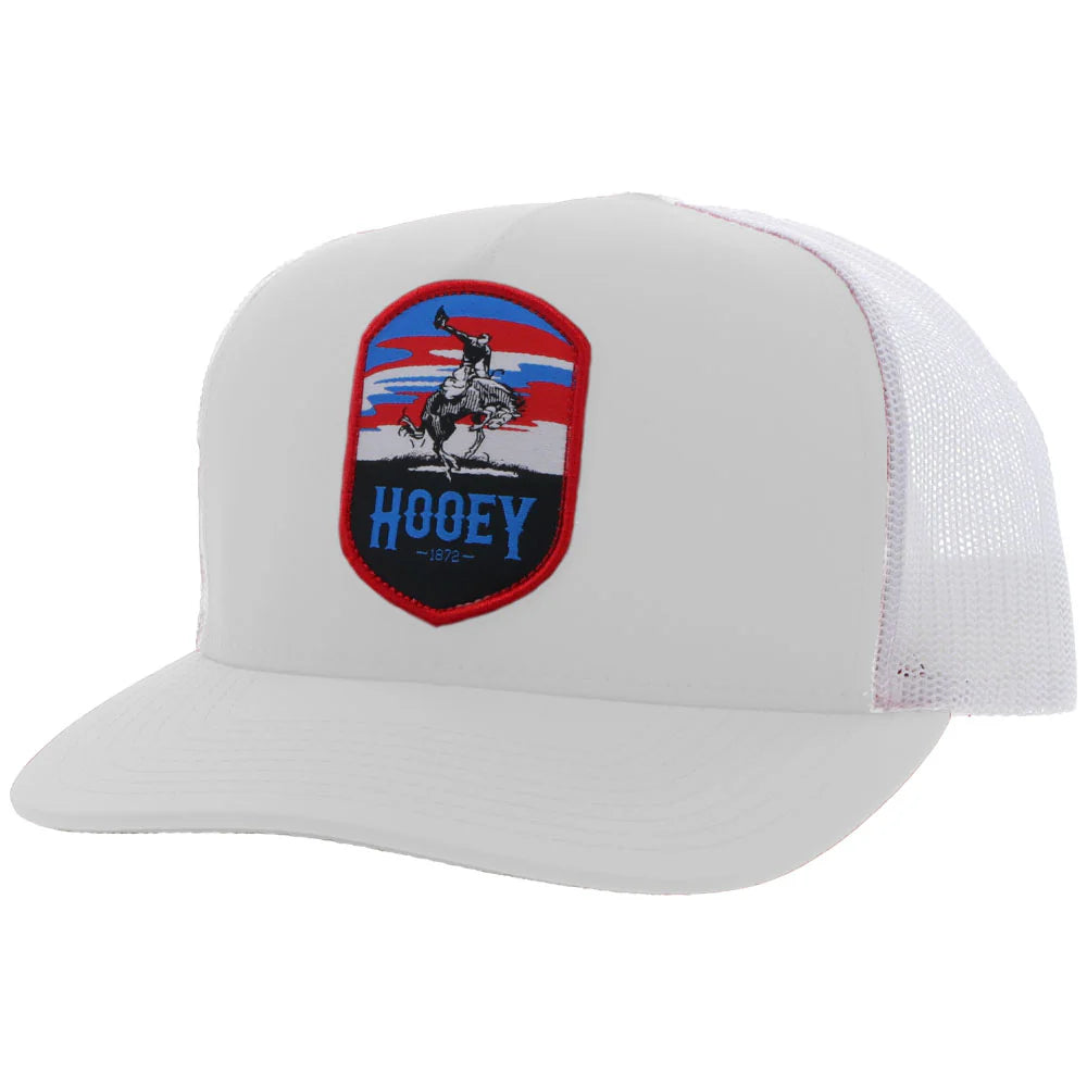 HOOEY "Cheyenne" White Snapback Hat