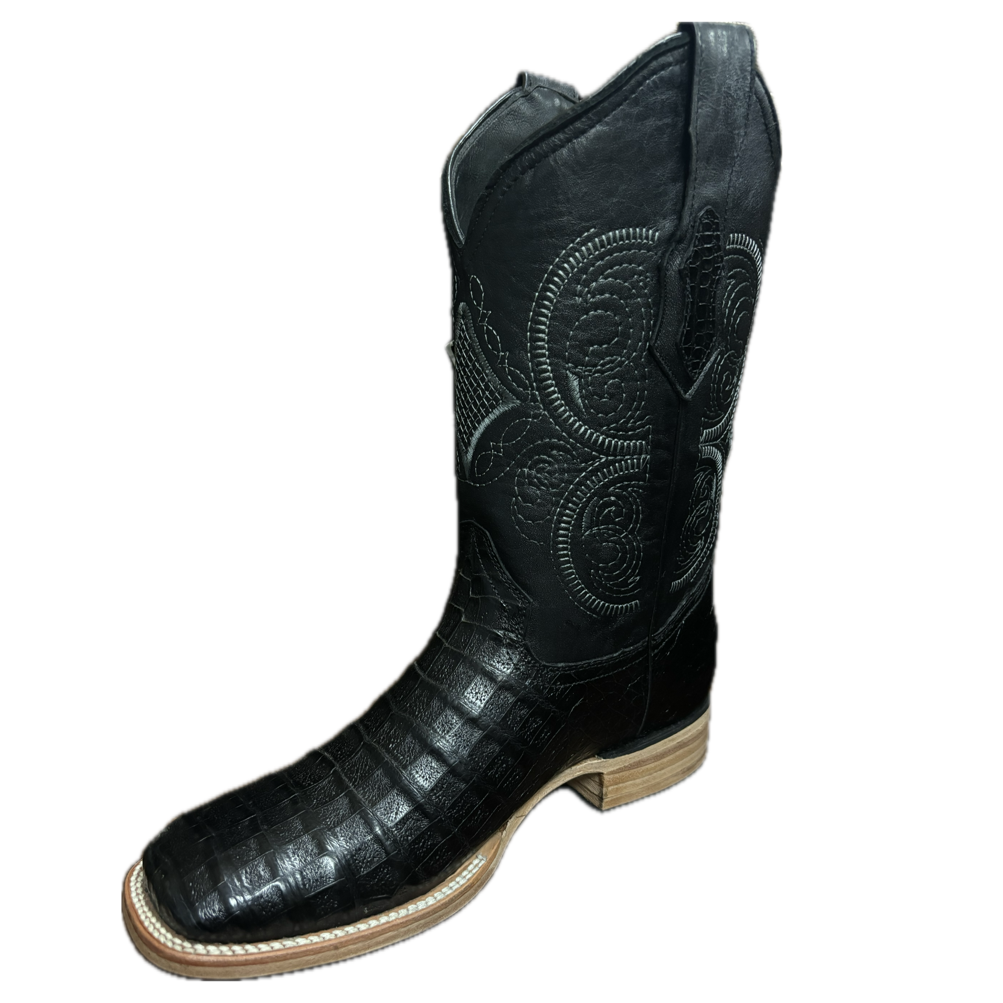 White Diamond Caiman Belly