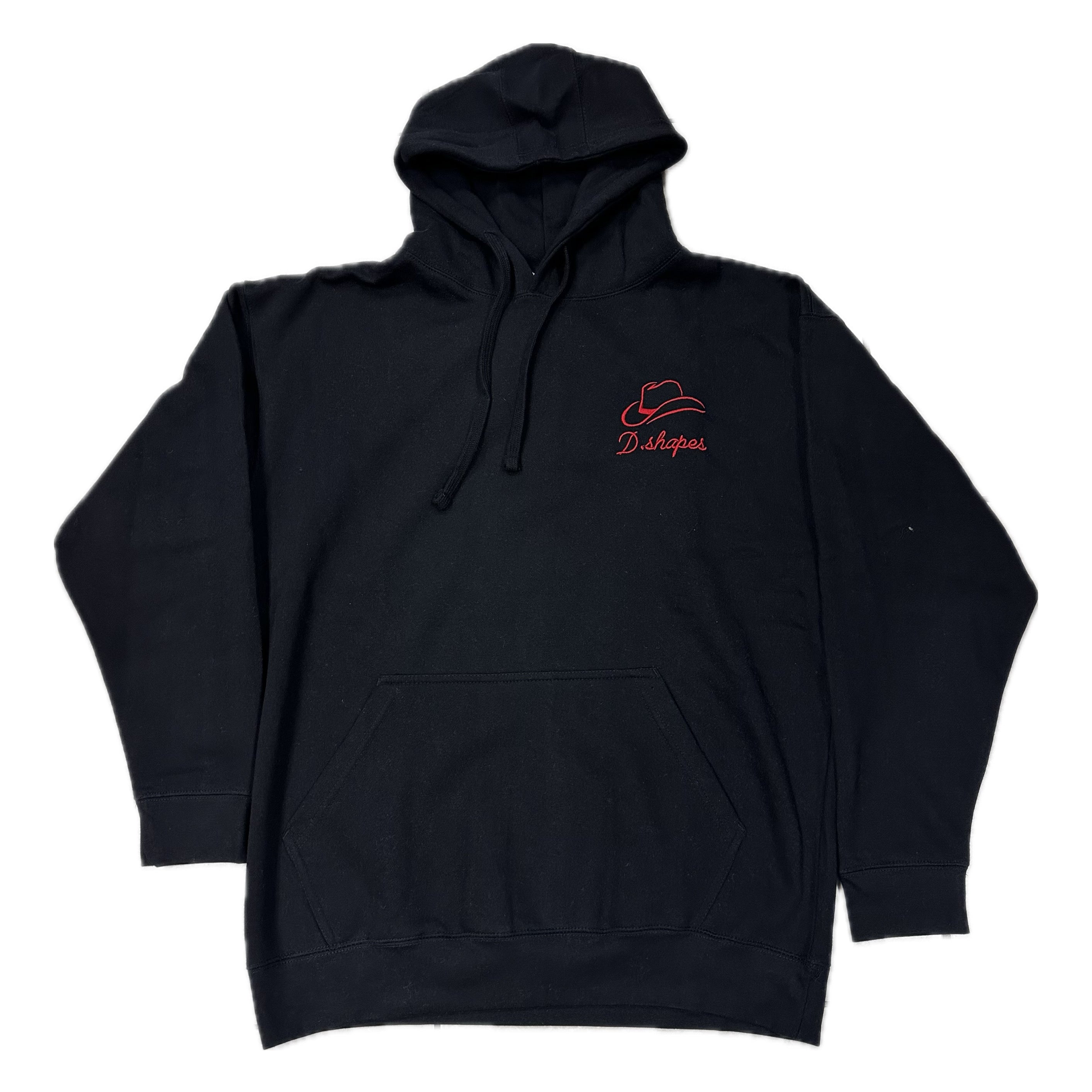 D.Shapes Black and Red Hoodie
