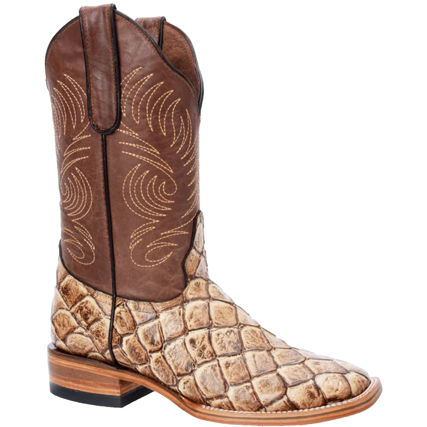 White Diamond Fish Print Boots