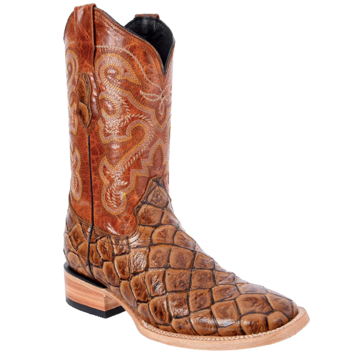 White Diamond Fish Print Boots