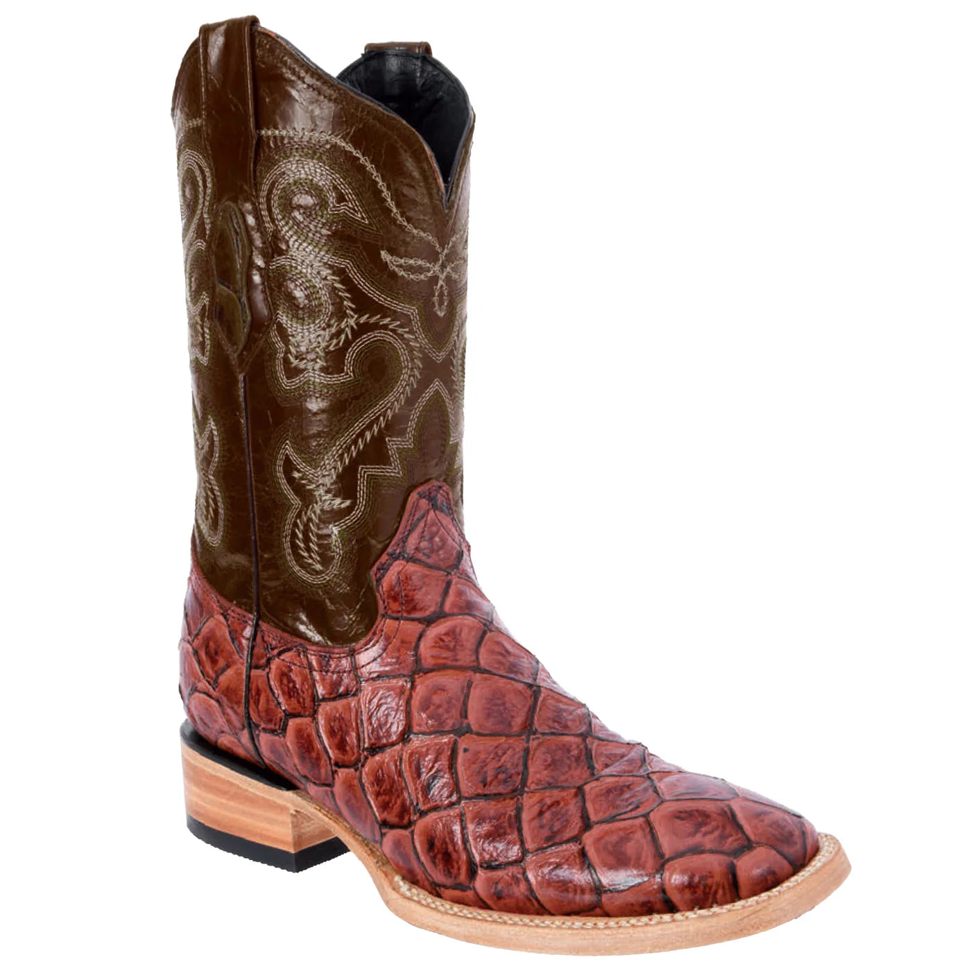 White Diamond Fish Print Boots