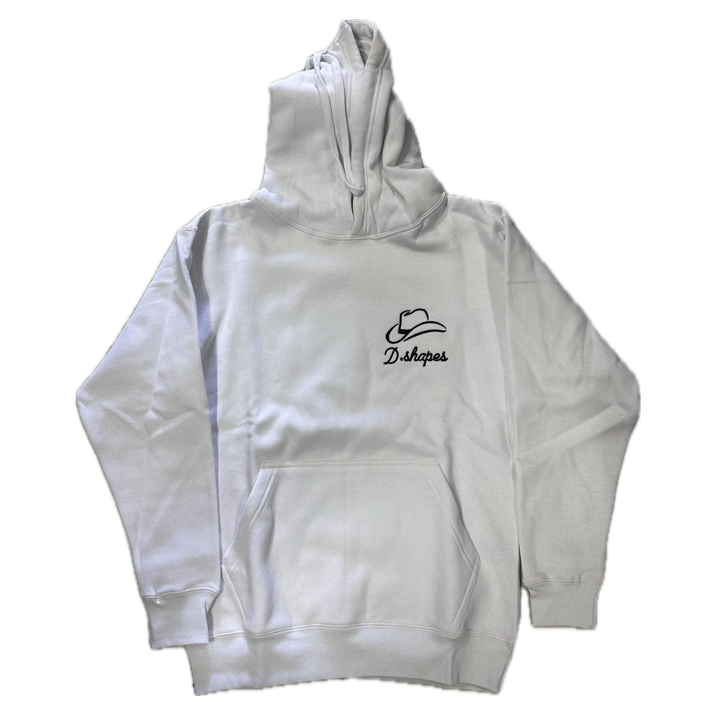 D.Shapes White & Black Hoodie