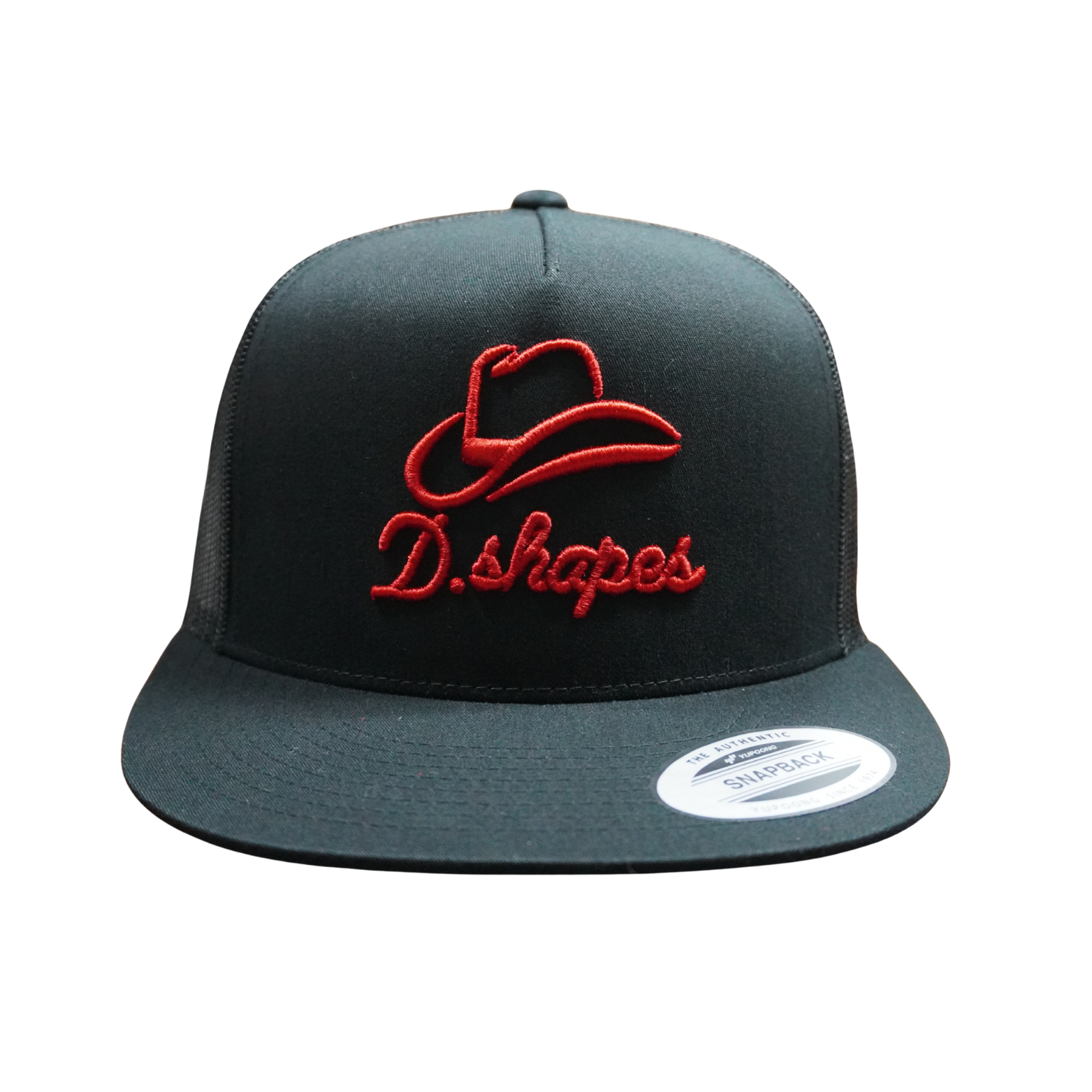 Gorra de camionero negra y roja D. Shapes