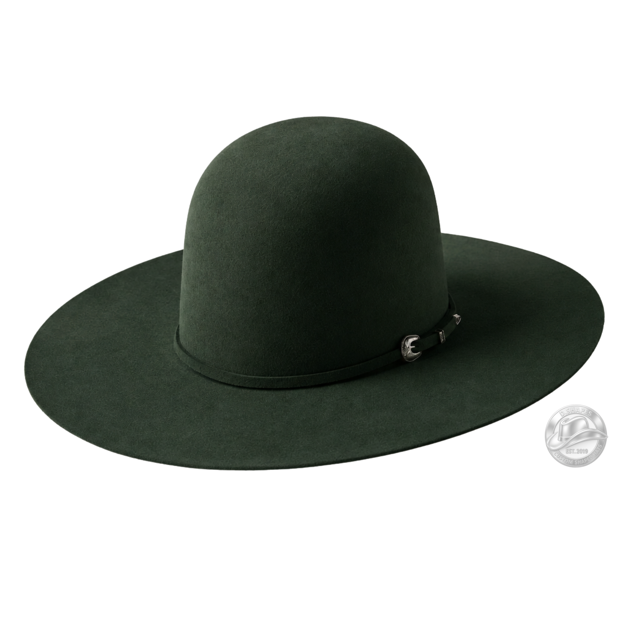 Serratelli 6X Dark Green Open Crown Felt Hat