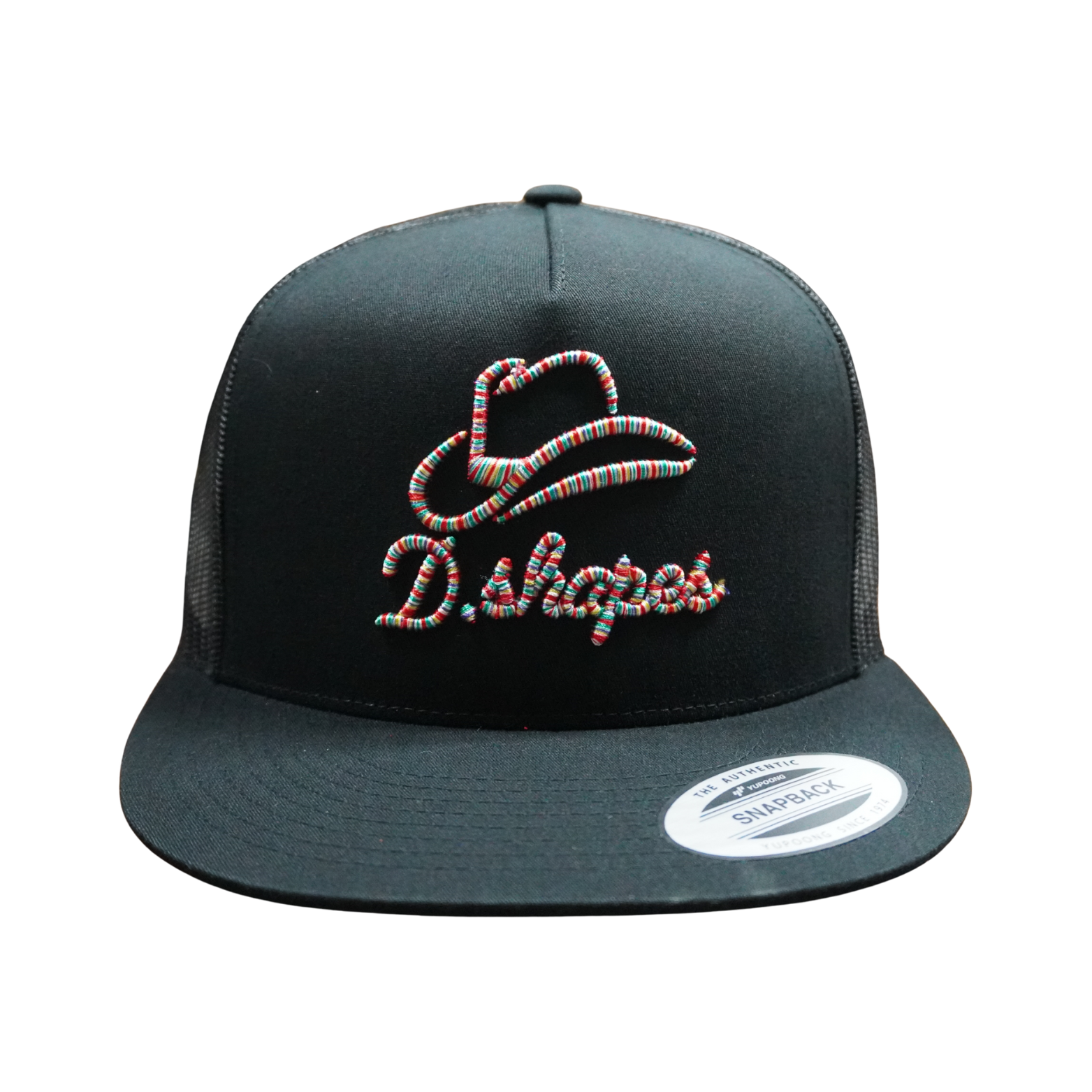 Gorra de camionero negra y roja D. Shapes