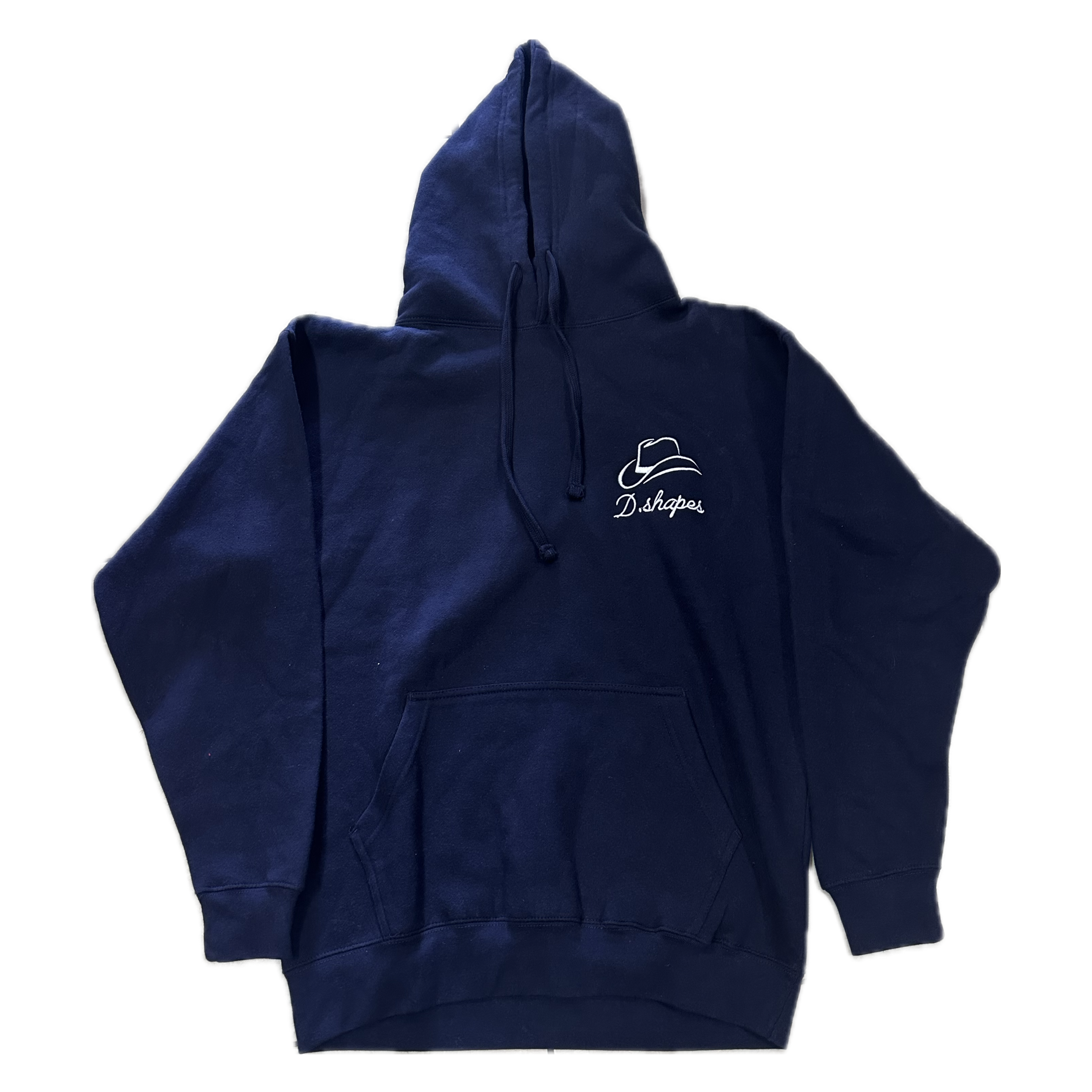 D.Shapes Navy Blue & White Hoodie