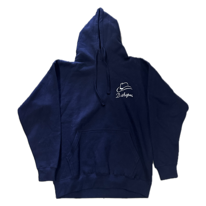 D.Shapes Navy Blue & White Hoodie