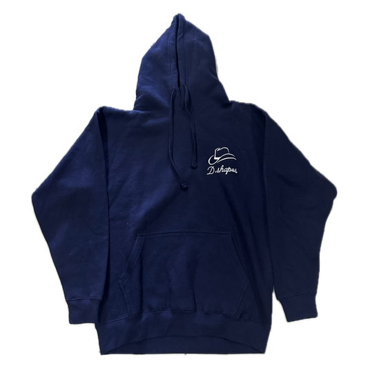 D.Shapes Navy Blue & White Hoodie