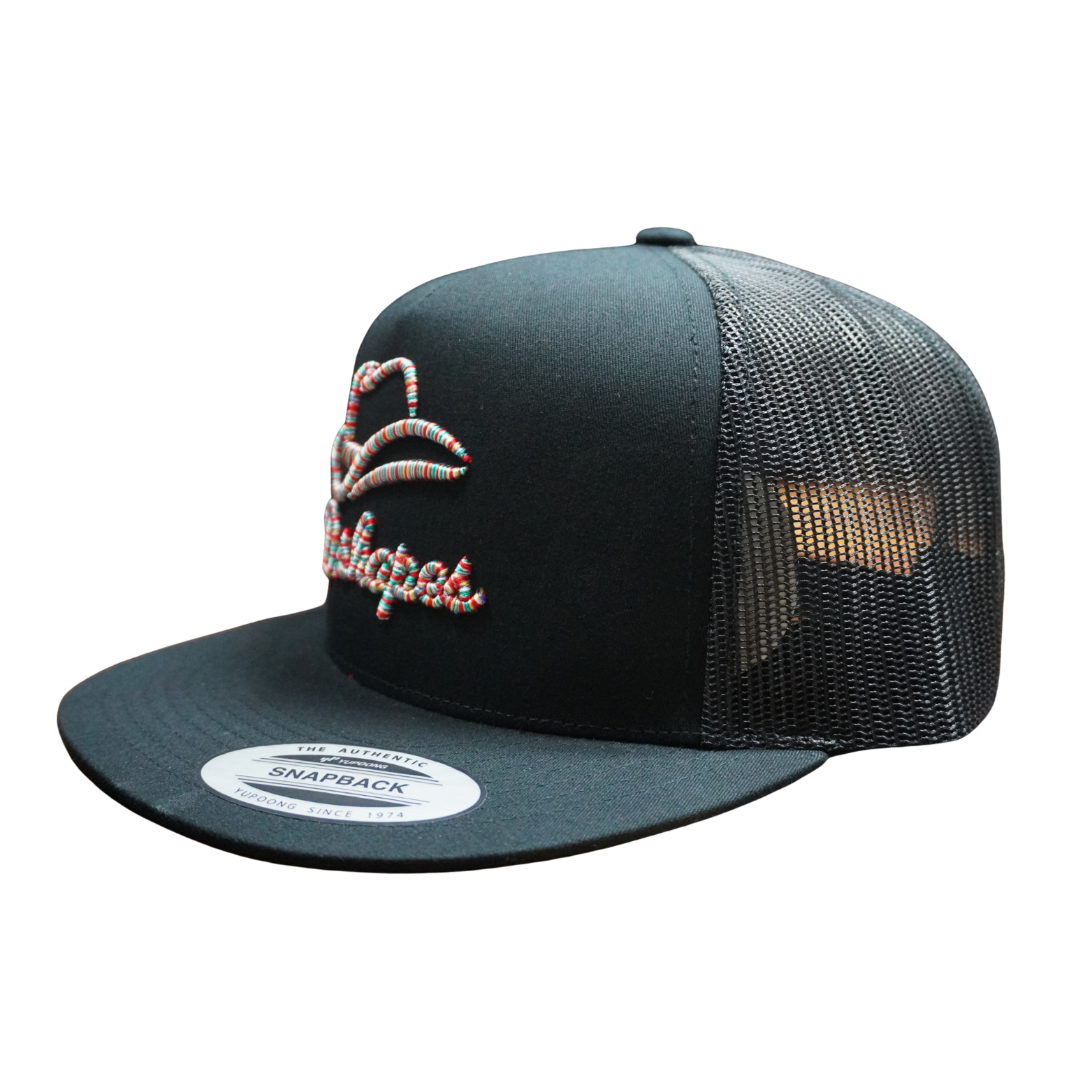 Gorra de camionero negra y roja D. Shapes