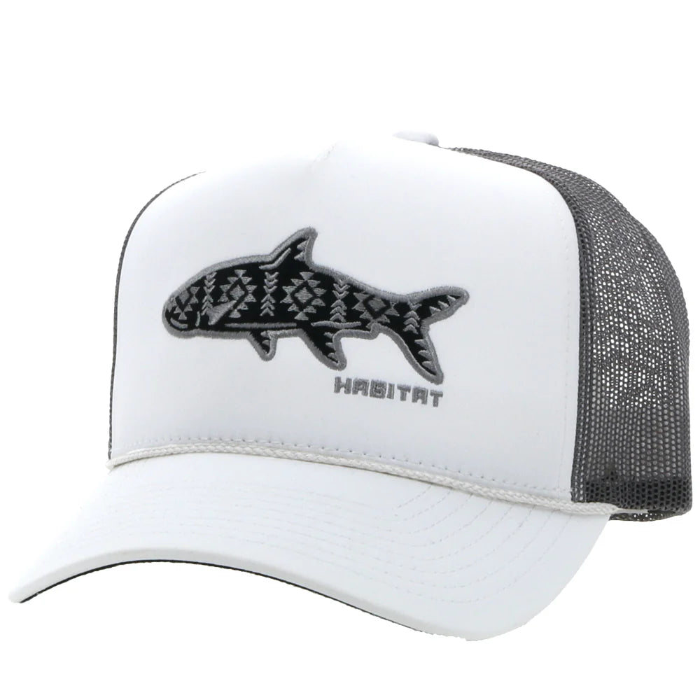 Hooey  "Habitat" White/Grey Hat