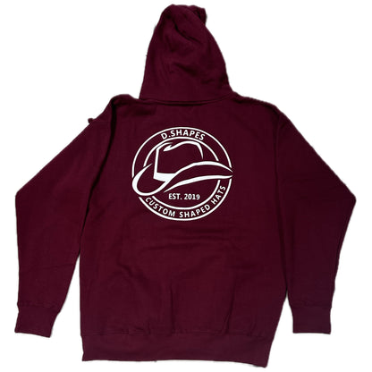 D.Shapes Burgundy Hoodie