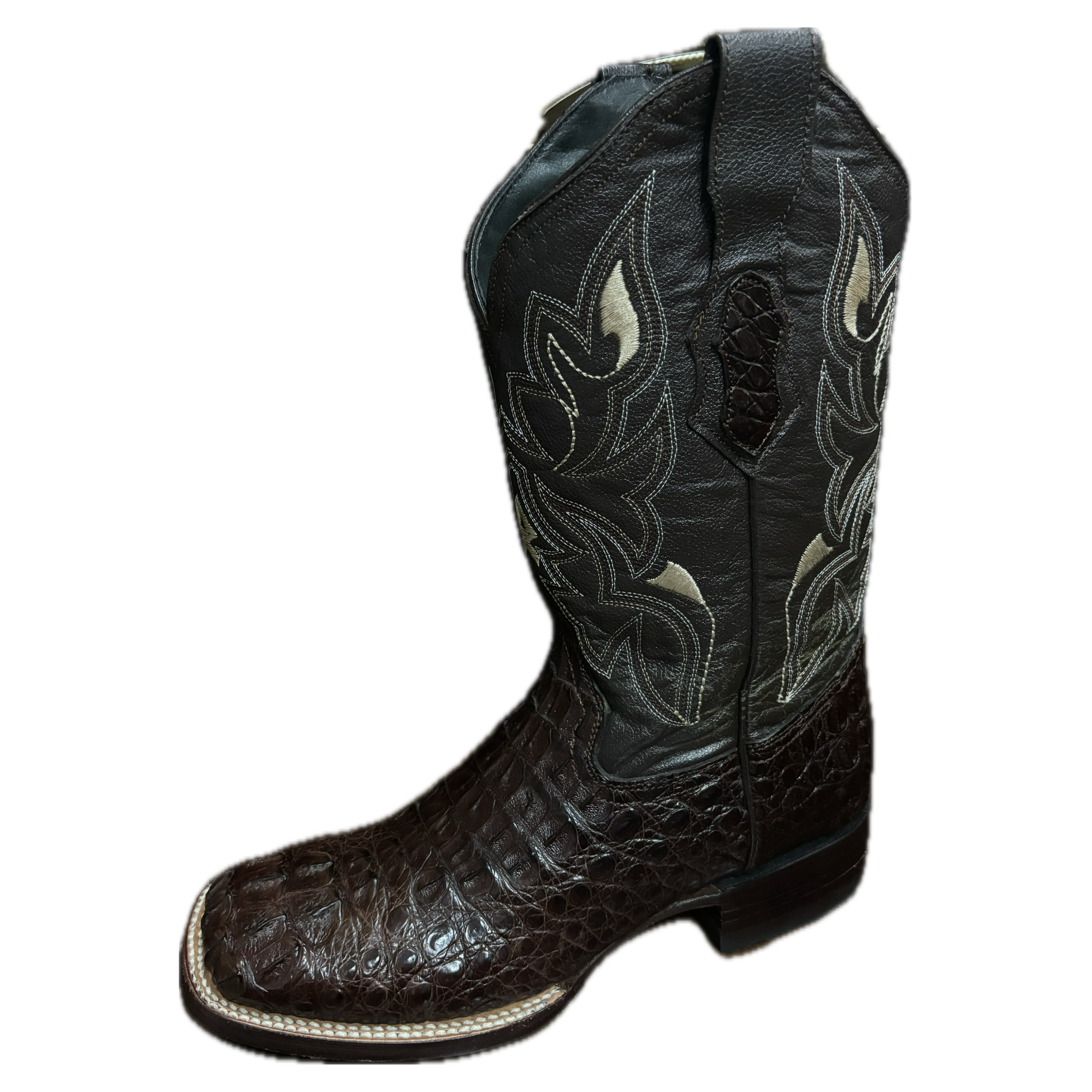 White Diamond Caiman Boots