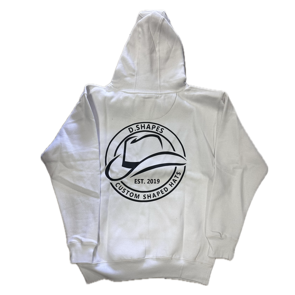 D.Shapes White & Black Hoodie