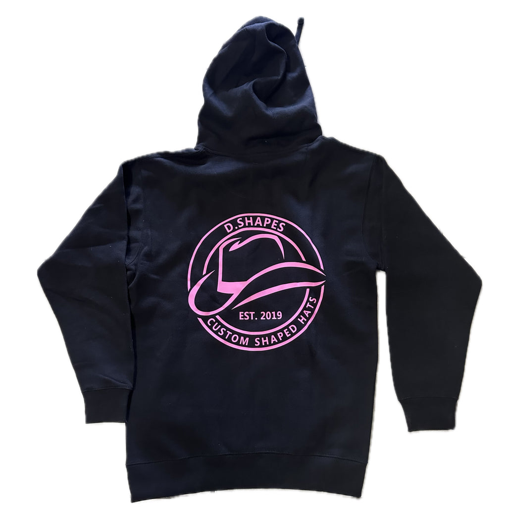 D. Shapes Black & Pink Hoodie