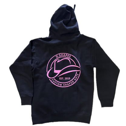 D. Shapes Black & Pink Hoodie