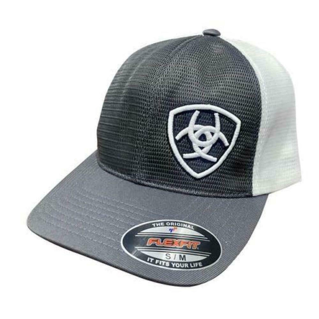 Ariat Unisex Offset Shield Mesh Back Flexfit Hat