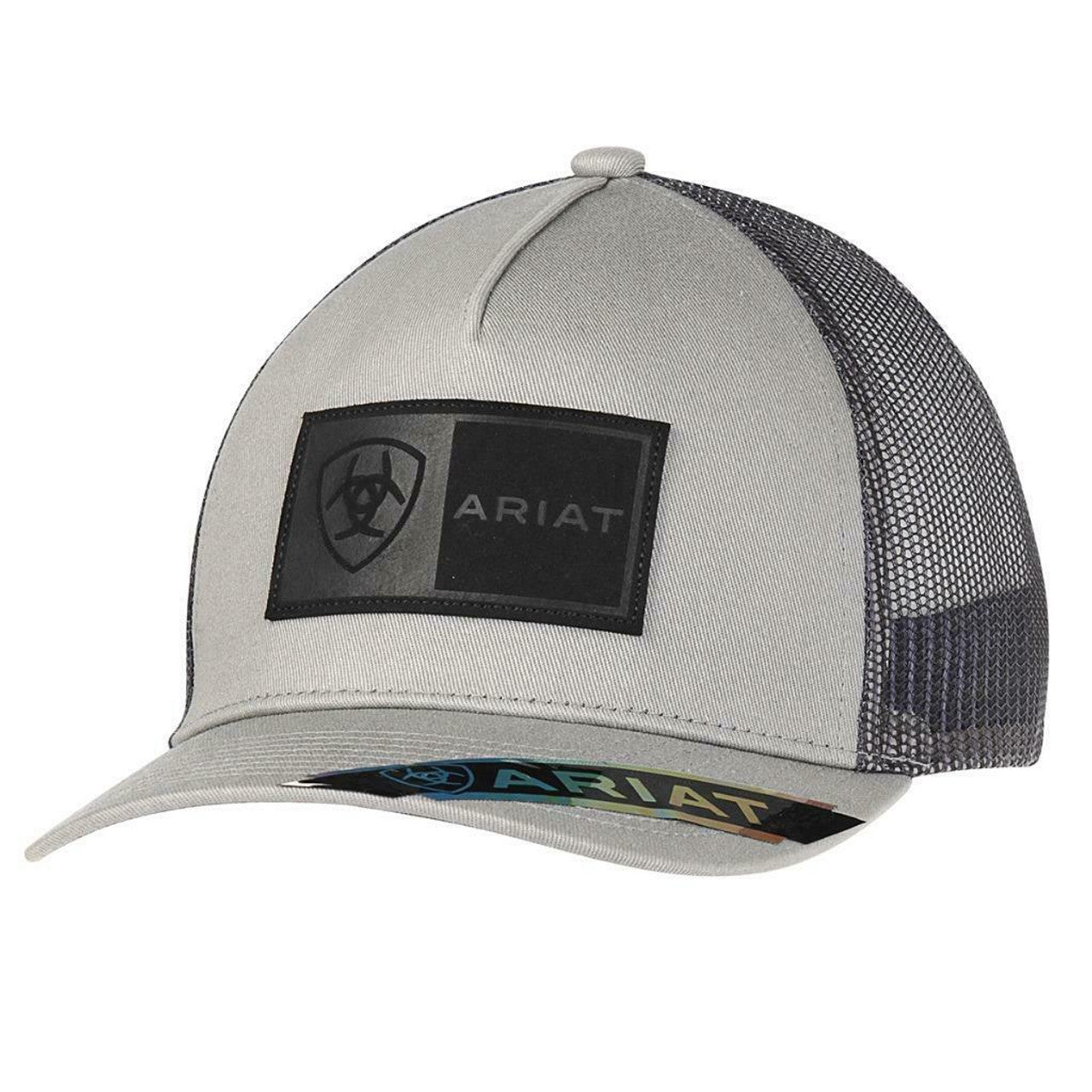 Ariat Unisex Rectangle Patch with Ariat Logo Mesh Back Snapback Hats