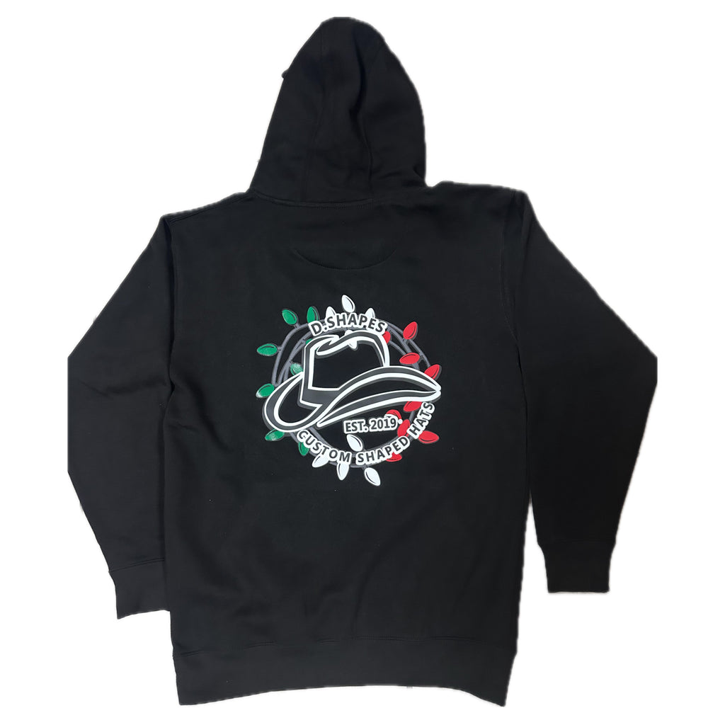 Sudadera con capucha negra y roja D.Shapes