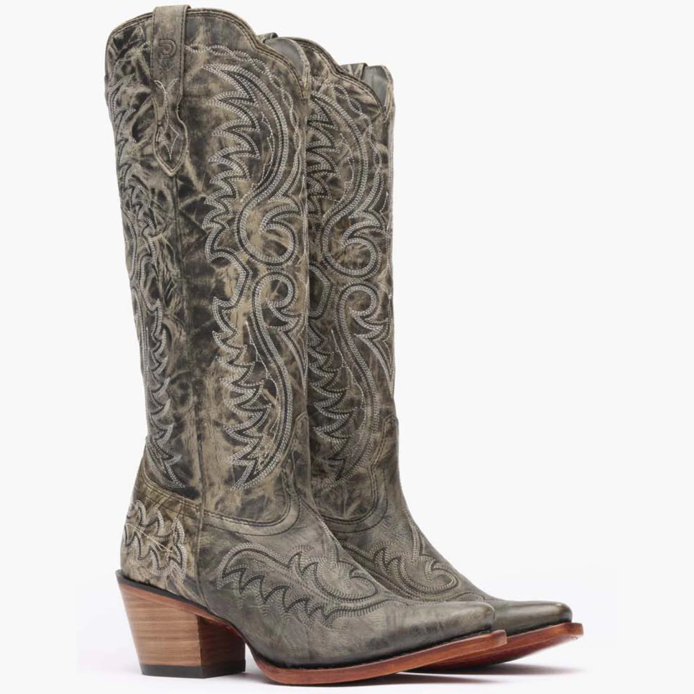 Durango Crush Tall Boots Distressed Graphite