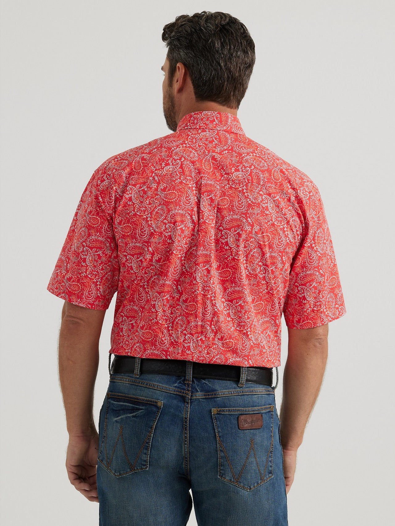 WRANGLER GEORGE STRAIT PAISLEY ROJO