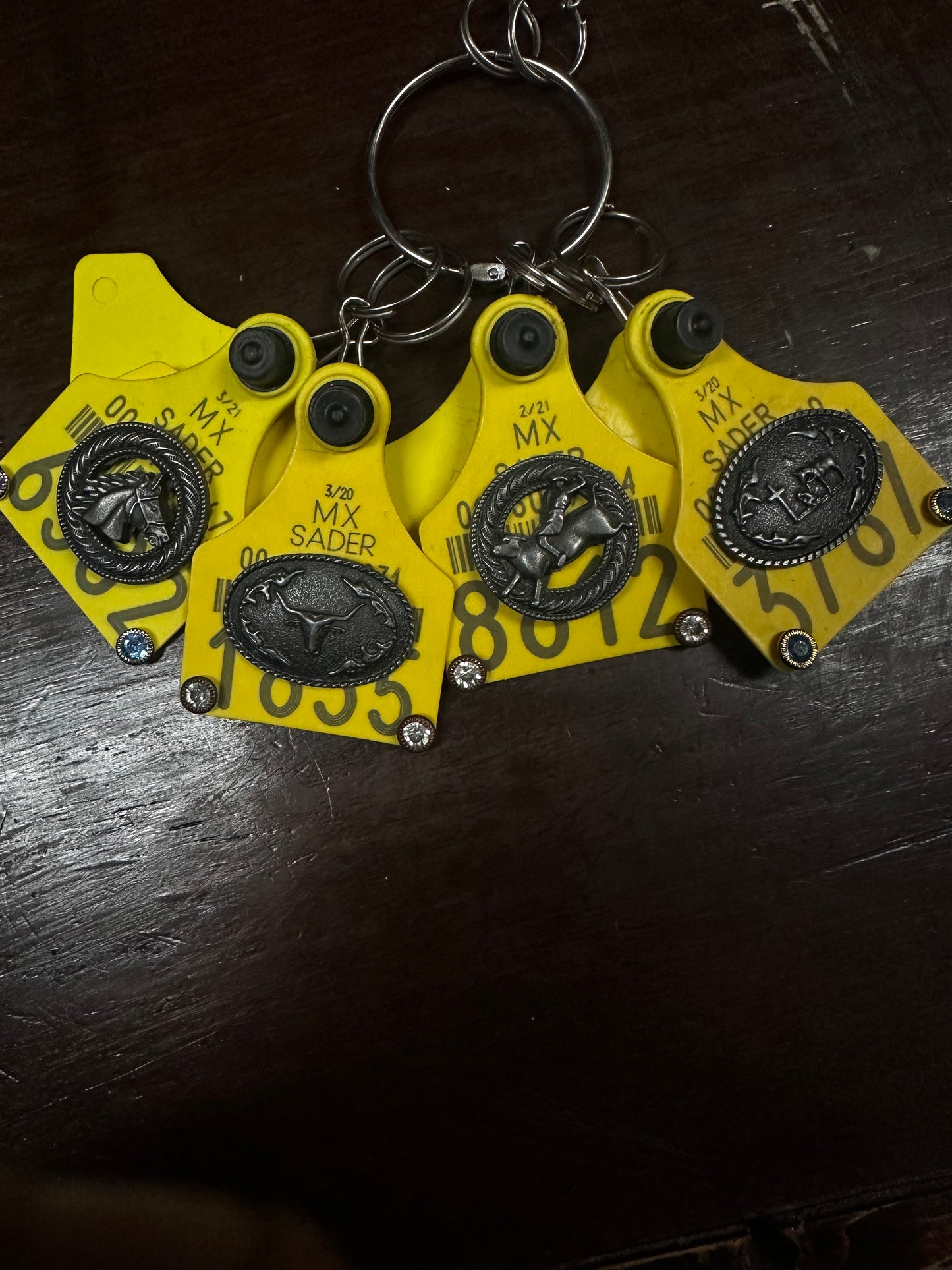 Cow Tag Keychain