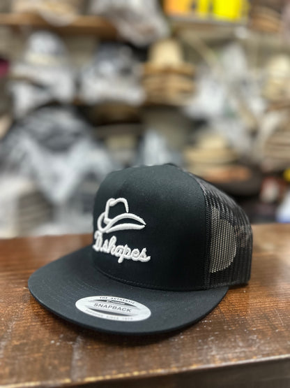 D. Shapes Black Trucker Hat