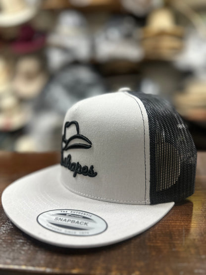 D. Shapes Black & White Trucker Hat