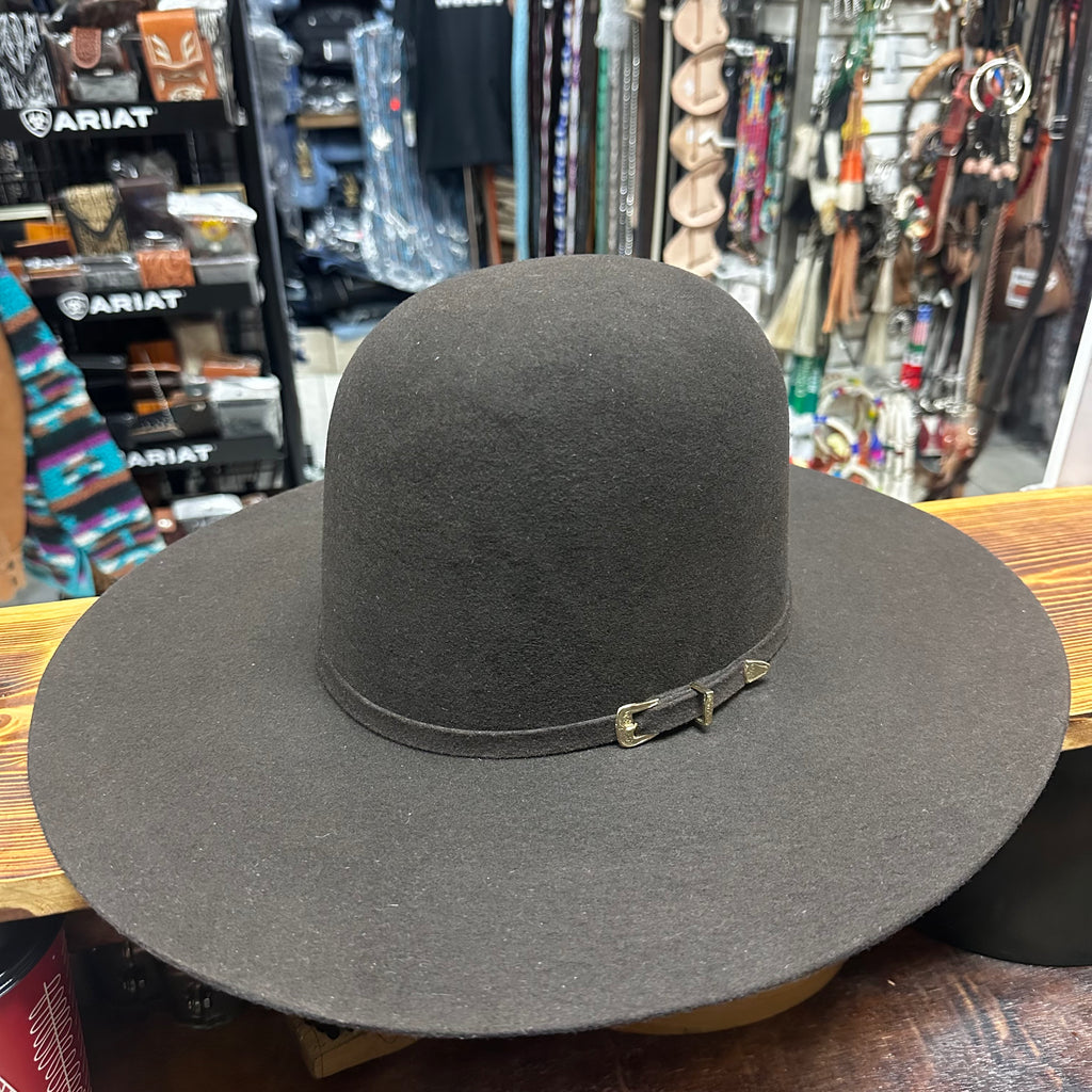 Chocolate 10X Wool Hat Regular Crown