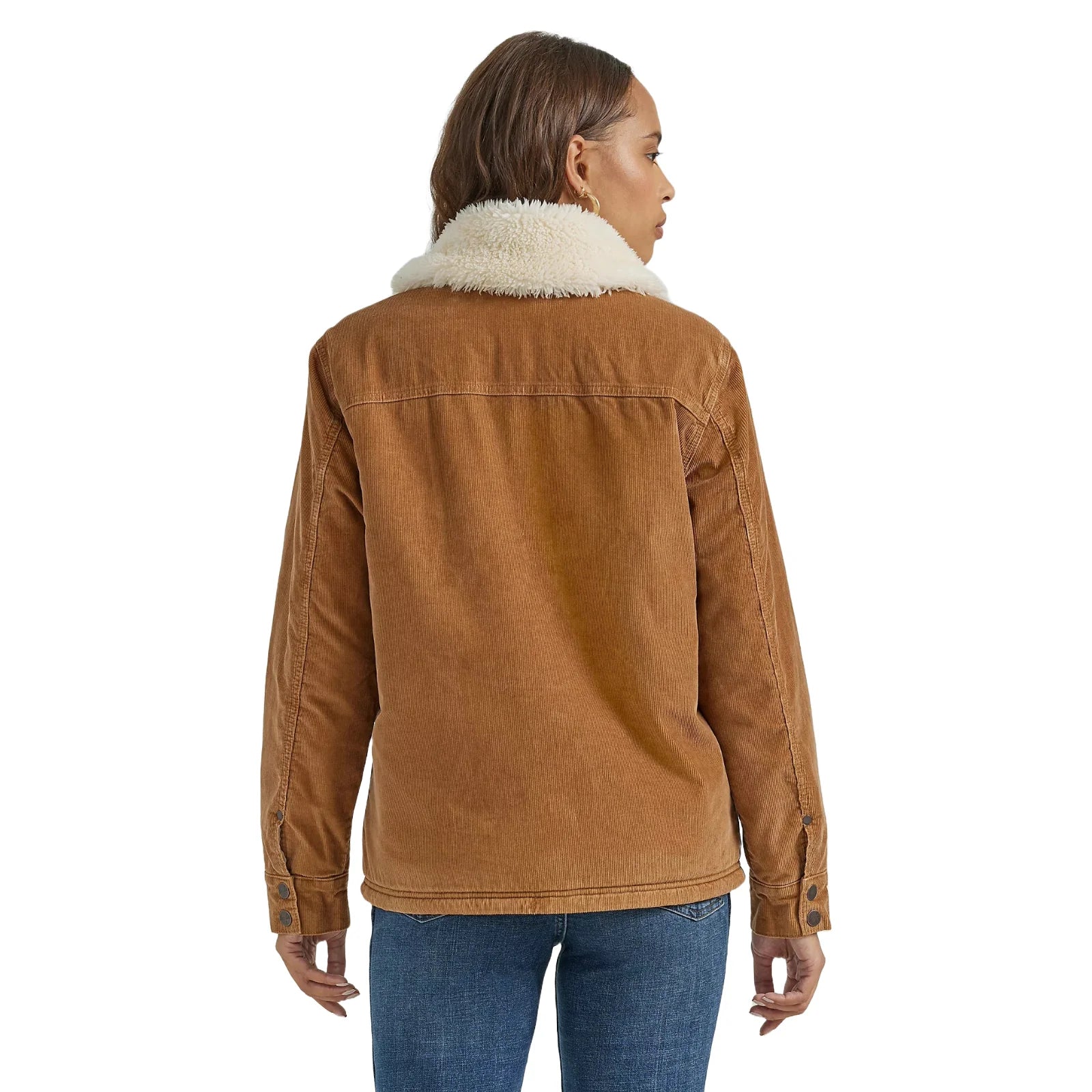 Wrangler Retro® Ladies Western Sherpa & Corduroy Tan Jacket