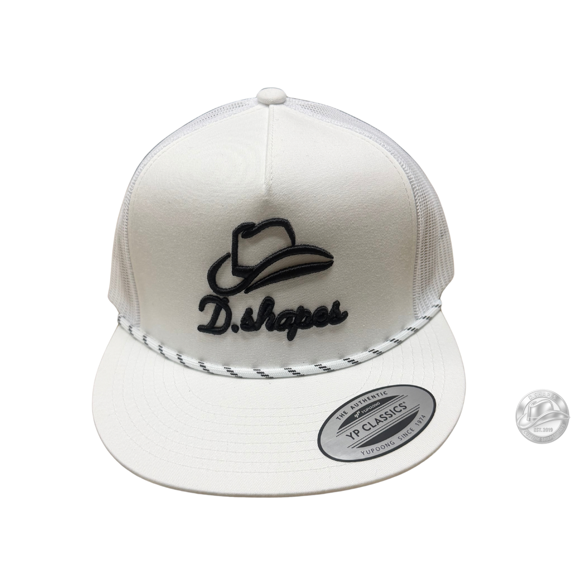 D. Shapes White Trucker Hat