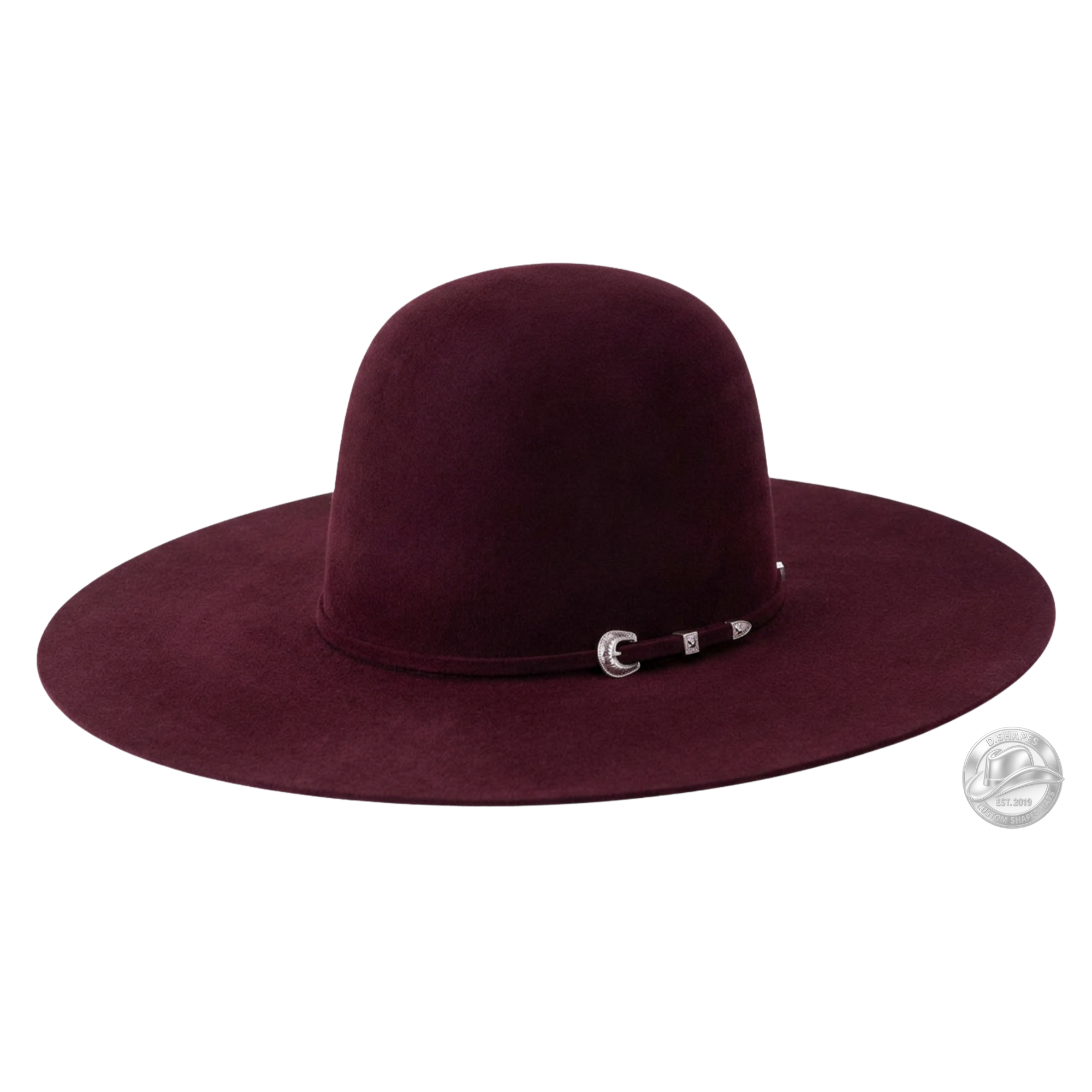Tacchino 10x Merlot Open Crown Felt Hat