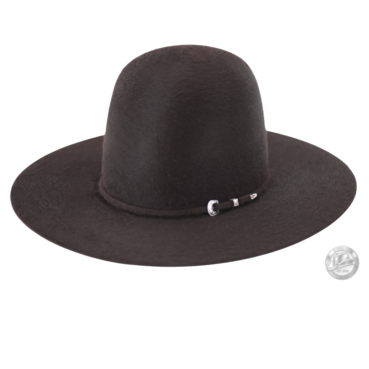 Tall Crown Grizzly Felt 10x Tacchino Chocolate