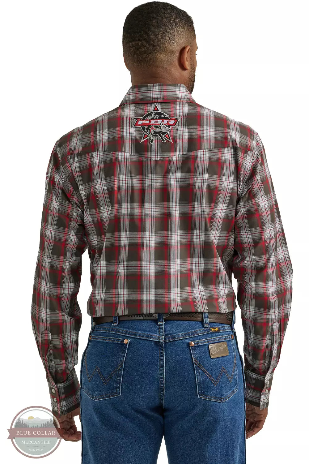 WRANGLER PBR LOGO CUADROS ROJOS