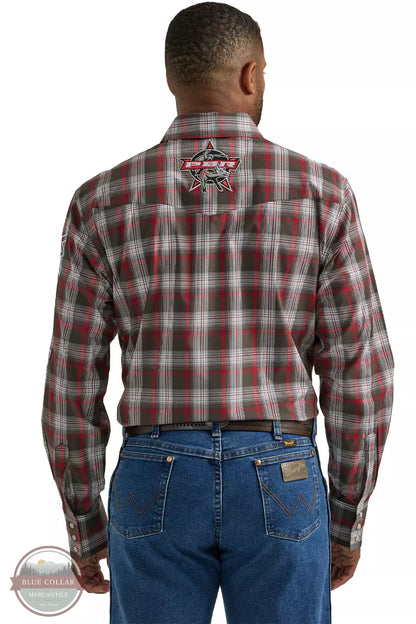 WRANGLER PBR LOGO RED PLAID