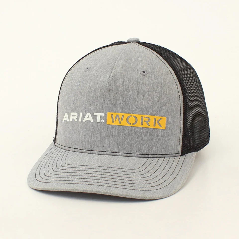 Ariat Grey Mesh Work Patch Cap