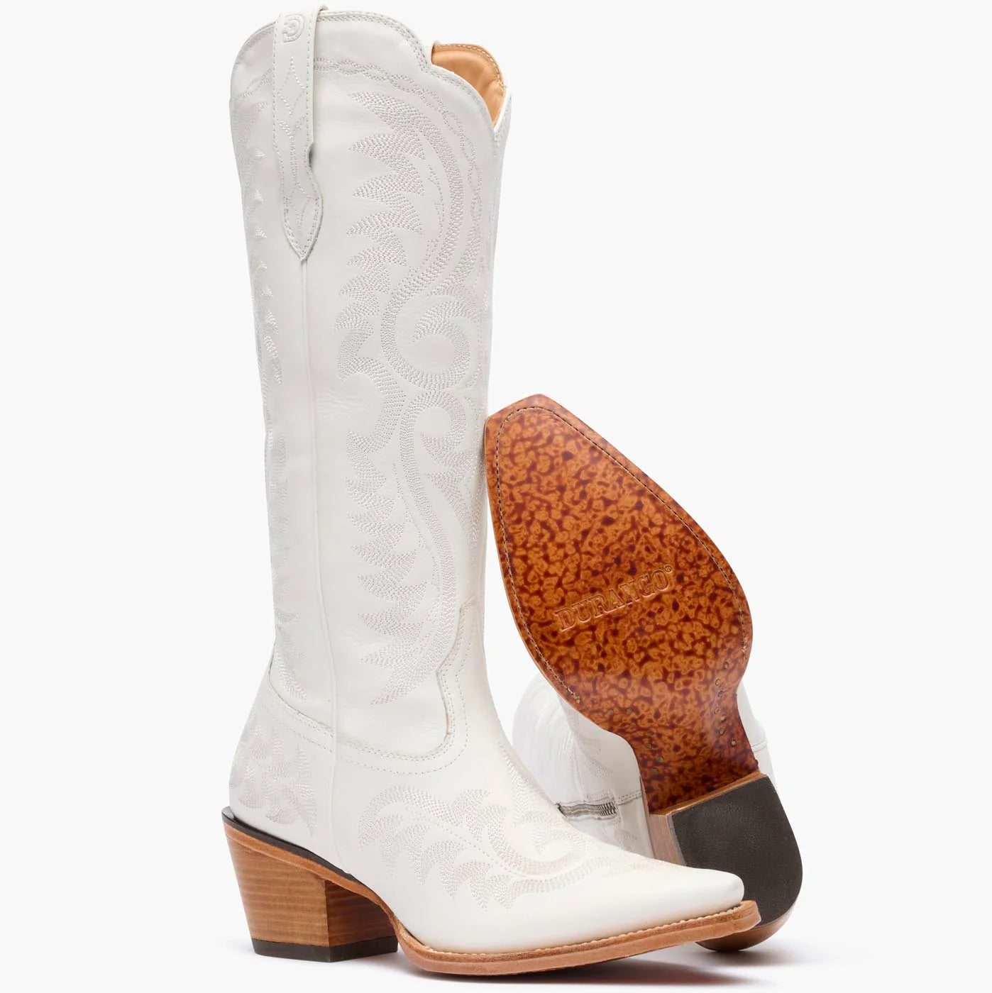 Durango Crush Tall Boots Porcelain White