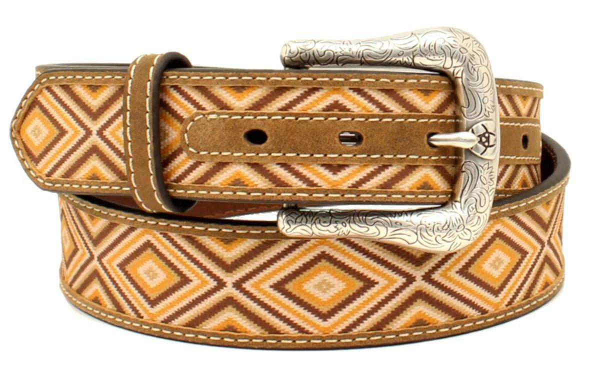 Ariat Pattern Ariat Diamond Pattern Belt – David's Western Wear